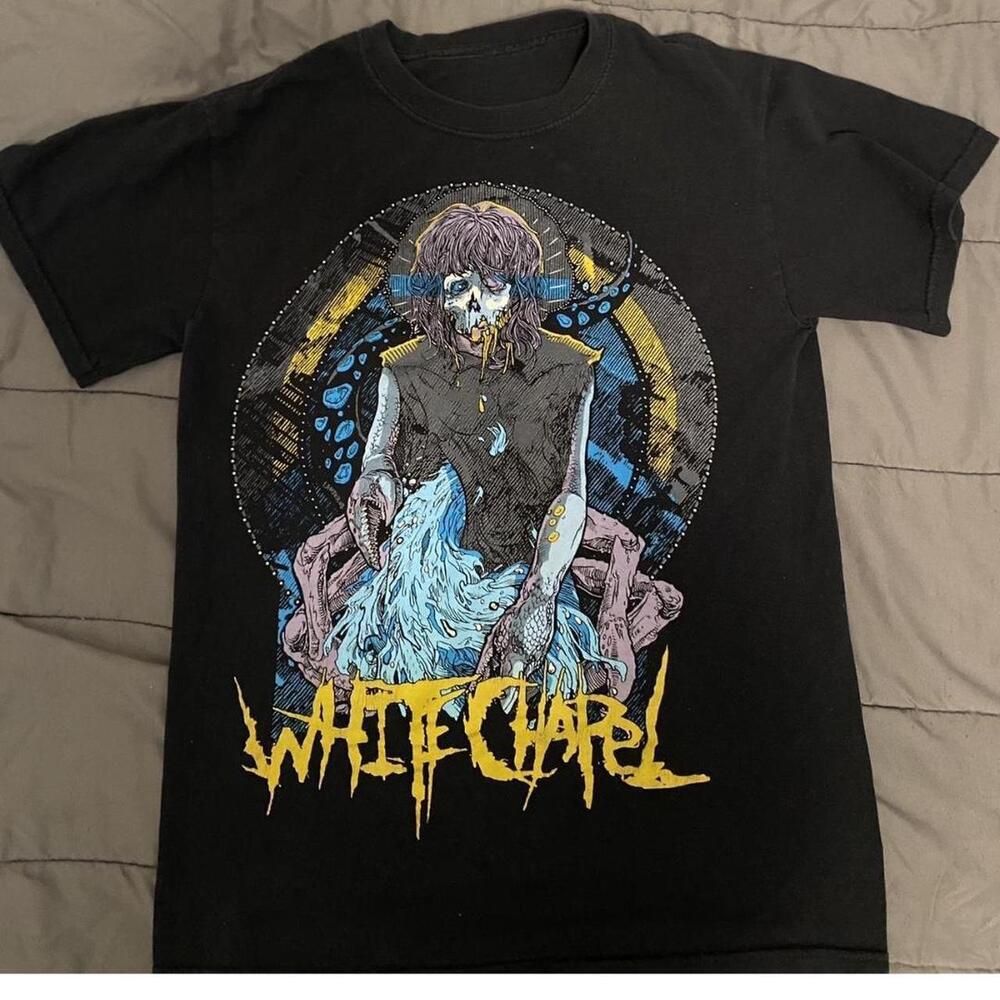 Black And Yellow Whitechapel Band Tee